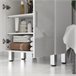 Mueble Auxiliar Baño Melamina de Madera kleankin Blanco
