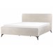 Beliani Cama Poliéster VALOGNES 192x220 Gris Claro