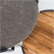 Set de jardín MÓNACO con mesa redonda y 3 sillones Gris