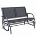 Banco Balancín Metal, Texteline Outsunny 120x70 Negro