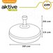 Base para sombrilla circular antracita 41-51 mm Aktive Gris