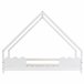 Cama cabaña infantil de madera de pino 206x96 Blanco