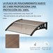 Tejadillo de Protección Aleación de Aluminio, PP Outsunny 100x75 Marron