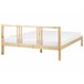 Beliani Cama con somier Madera de pino VANNES 167x209 Blanco