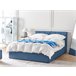 Beliani Cama con somier Poliéster DREUX 151x214 Azul