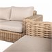 Set de jardín BALI con mesa 1 sofá y 2 sillones Natural
