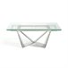 ANGEL CERDA Mesa comedor extensible cristal Transparente