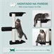 Árbol para Gatos MDF, Yute, Poliéster, PP PawHut Negro