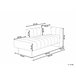 Beliani Chaise longue derecho Terciopelo LANNILS Verde