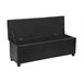 Corium Banco Ottomane para almacenaje tapizado cuero sintético 119x38 Negro