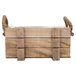 Cesto de madera con asas Marron