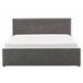 Beliani Cama con somier Terciopelo ROCHEFORT 170x214 Azul Marino