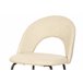 Silla de comedor tapizada en tela RITA Beige