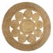 Alfombra Calada En Yute  D80Cm 80x80 Beige