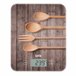 Balanza electrónica de cocina Madera