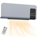Calentador Eléctrico Pared ABS HOMCOM, hogar - climatización Gris