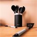Set de 9 utensilios de cocina Cecotec Polka Negro