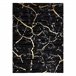 Alfombra GLOSS moderno 410A 86 Mármol Roca elegante glamour 280x370 Negro