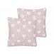 Beliani Cojín decorativo GAZANIA 45x45 Rosa Talco