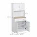 Alacena de Cocina HOMCOM 835-538 Blanco