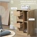 Armario de Salón Melamina de Madera HOMCOM 54 Marron