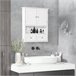 Armario de Pared MDF kleankin, hogar - baño 50 Blanco