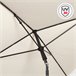 Aktive Parasol de jardín cuadrado con mástil inclinable 175x175 Beige