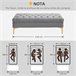 Banco de Cama Poliéster HOMCOM, hogar - muebles de dormitorio Gris