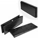 Taburete con almacenamiento Negro