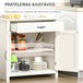 Aparador de Cocina MDF, Melamina de Madera HOMCOM, hogar - cocina Blanco