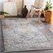 Alfombra LUCE 80 moderna Ornamento vintage Structural 154x220 Gris