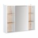 Armario Espejo MDF, Tablero de partículas HOMCOM, hogar - baño 60 Multicolor