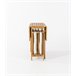 Set VIENA II mesa plegable con 4 sillas plegables color madera Marron