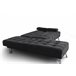 Sofá chaise longue AROA-XS Negro/ Gris