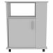 Armario inferiror Lower para microondas en melamina con gabinete Blanco
