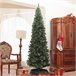 Árbol de Navidad Plástico HOMCOM, hogar - decoración Verde