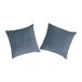 2 Fundas de almohada 100% algodón percal PURE 65x65 Azul