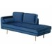 Beliani Chaise longue izquierdo Terciopelo MIRAMAS Beliani Chaise longue izquierdo Terciopelo MIRAMAS Azul Marino