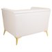 Sillón tapizado Blanco