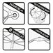 Parasol excéntrico roma Aktive Garden Ø300 cm crema mástil aluminio Crema