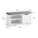 Mueble recibidor Zapatero con Perchero FSR84-W+FRG282-W SoBuy Blanco