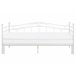 Beliani Cama con somier Metal TULLE 92x209 Blanco