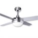 Ventilador de Techo con Luz 4 Aspas Dayron Plateado