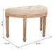 Banqueta de madera Beige
