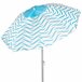 Aktive sombrilla de playa antiviento 8 varillas olas playa 220x220 Blanco/ Azul