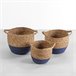 Set de 3 cestas Anxo Azul