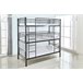 Litera Triple Metalica 201x98 Blanco/ Negro