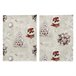 LOTE DE 2 PAÑOS DE COCINA DE NAVIDAD XMAS DAYS Blanco
