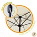 Parasol balcón mástil aluminio Aktive Garden Beige
