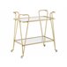 Beliani Carrito de cocina NOTI Dorado